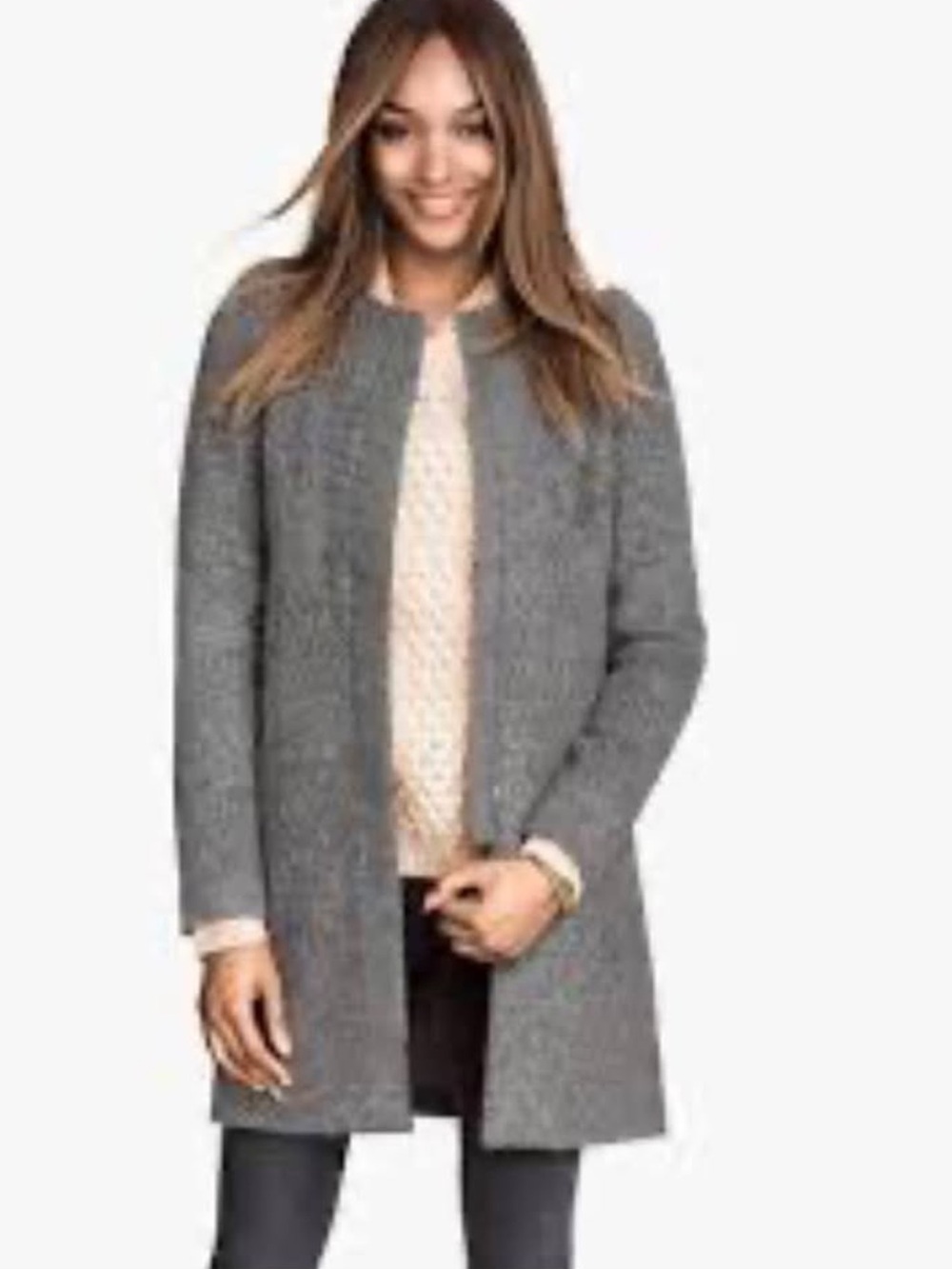 Wool blend coat